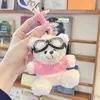 White bear powder sweater lanyard glasses