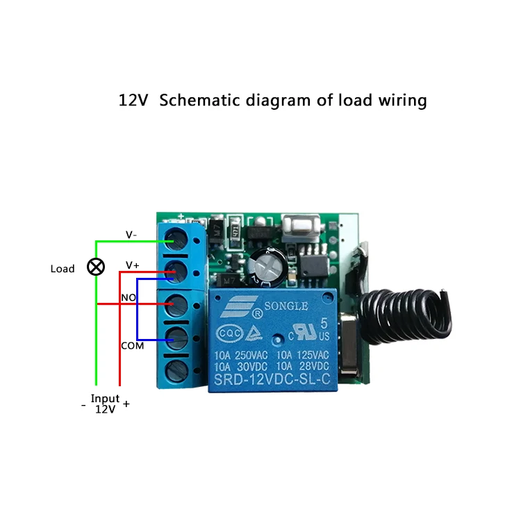 EMylo Smart Wireless RF Relay Switch DC 12V 2 Canali Telecomando 2 Pac - Foto 5