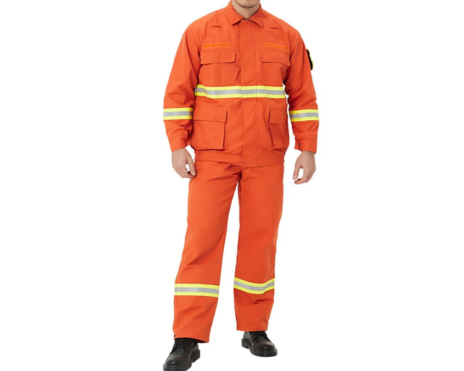 Custom Oil Gas Power Grid Firefighting Workwear Fire Resistant Coverall Reflective Flame Retardant S
