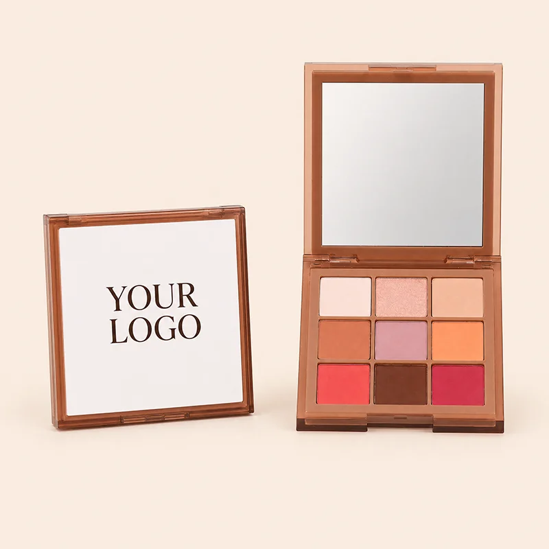 product 9 pan matte shimmer eyeshadow palette with cruelty free formula option wholesale private label cosmetic supplier-6