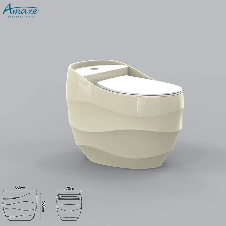 High quality modern inodoro color egg shape water closet ceramic sanitary ware bathroom wc one piece toilet supplier