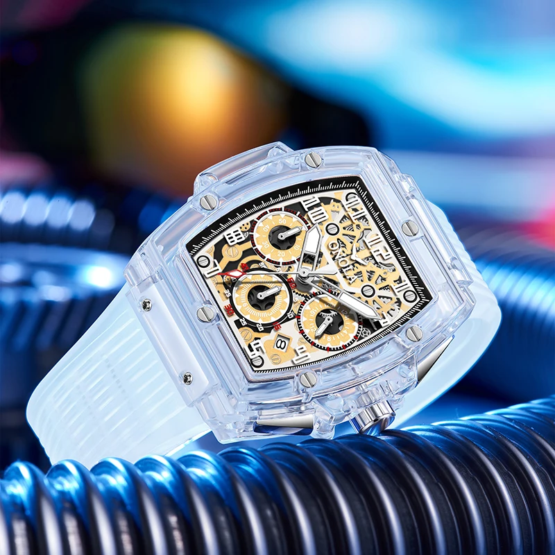 NEW Fashion ONOLA 6810 Luxury Watches Men Wrist Waterproof Square Watch Customized Men Quartz Watches