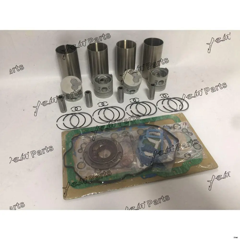 Overhaul Kit With Piston Rings Liner Full Gasket Set Fit for Mitsubishi 4DR7