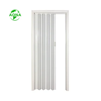 PVC/Aluminum Accordion Folding Sliding Interior Doors For Houses