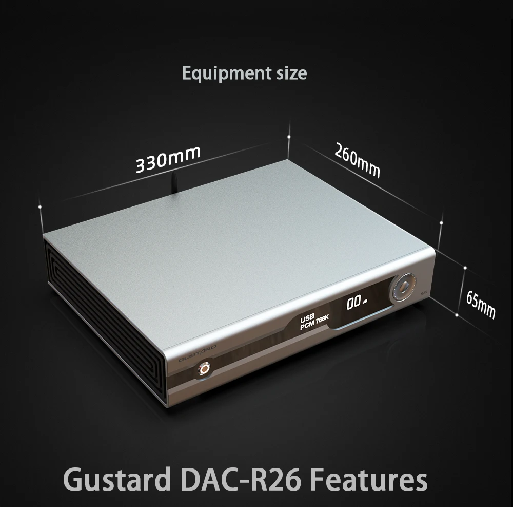 GUSTARD DAC-R26ストリーマー/レンダラー付きディスクリートR2RDACネイティブDSDDAC PCM768K DSD512 BT  XU216 K2IISデコーダー| Alibaba.com