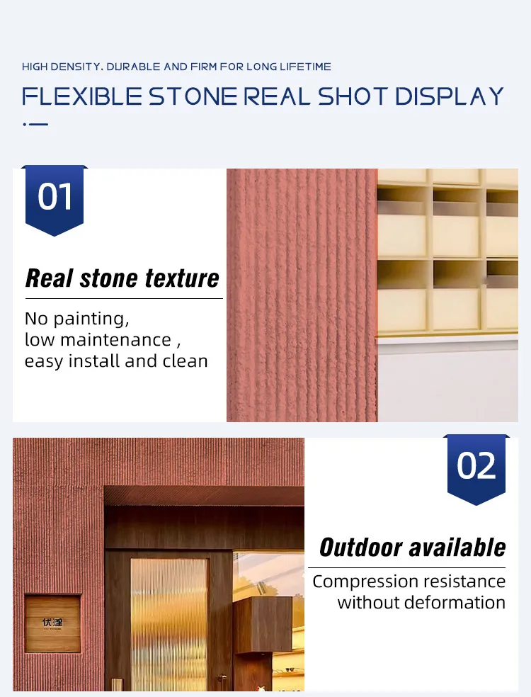 Weave Cladding Flexible Stone Cladding Indoor and Outdoor Wall Panels Veneer ...