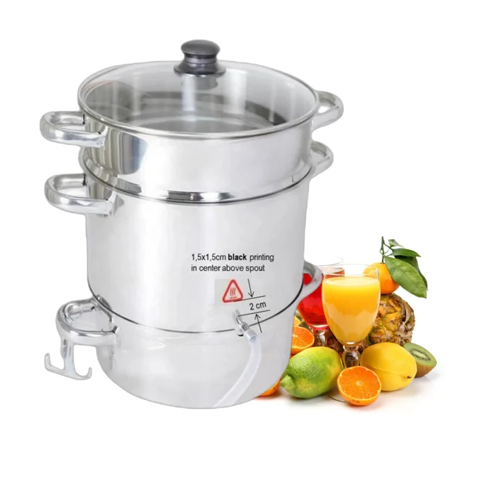 Stainless Steel Cookware Fruit Vegetable Juice Extractor Food Steaming