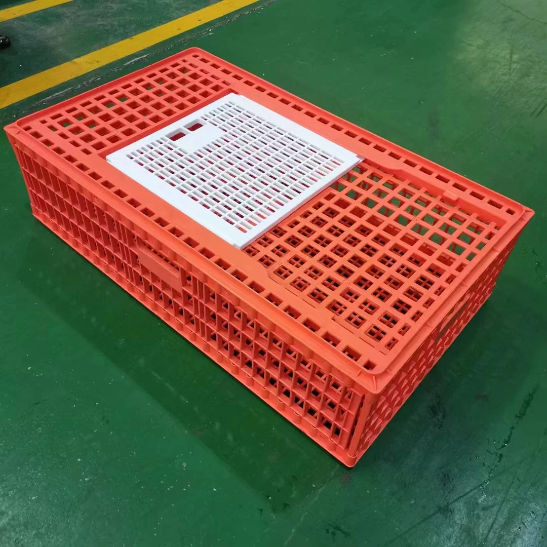 Live chicken transport cages sale Poultry plastic transfer Basket