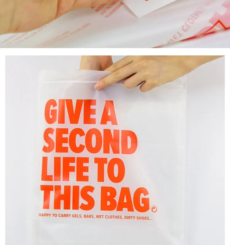 LOGO custom 100% biodegradable environmental pla/pbat zipper bags compostable zip lock plastic bag with suffocation warning supplier