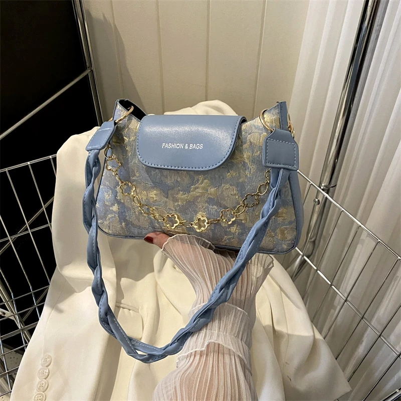 Stylish Casual Womens Bag 2023 New Summer Ladies Quality Crossbody , Simple Single-shoulder , Underarm