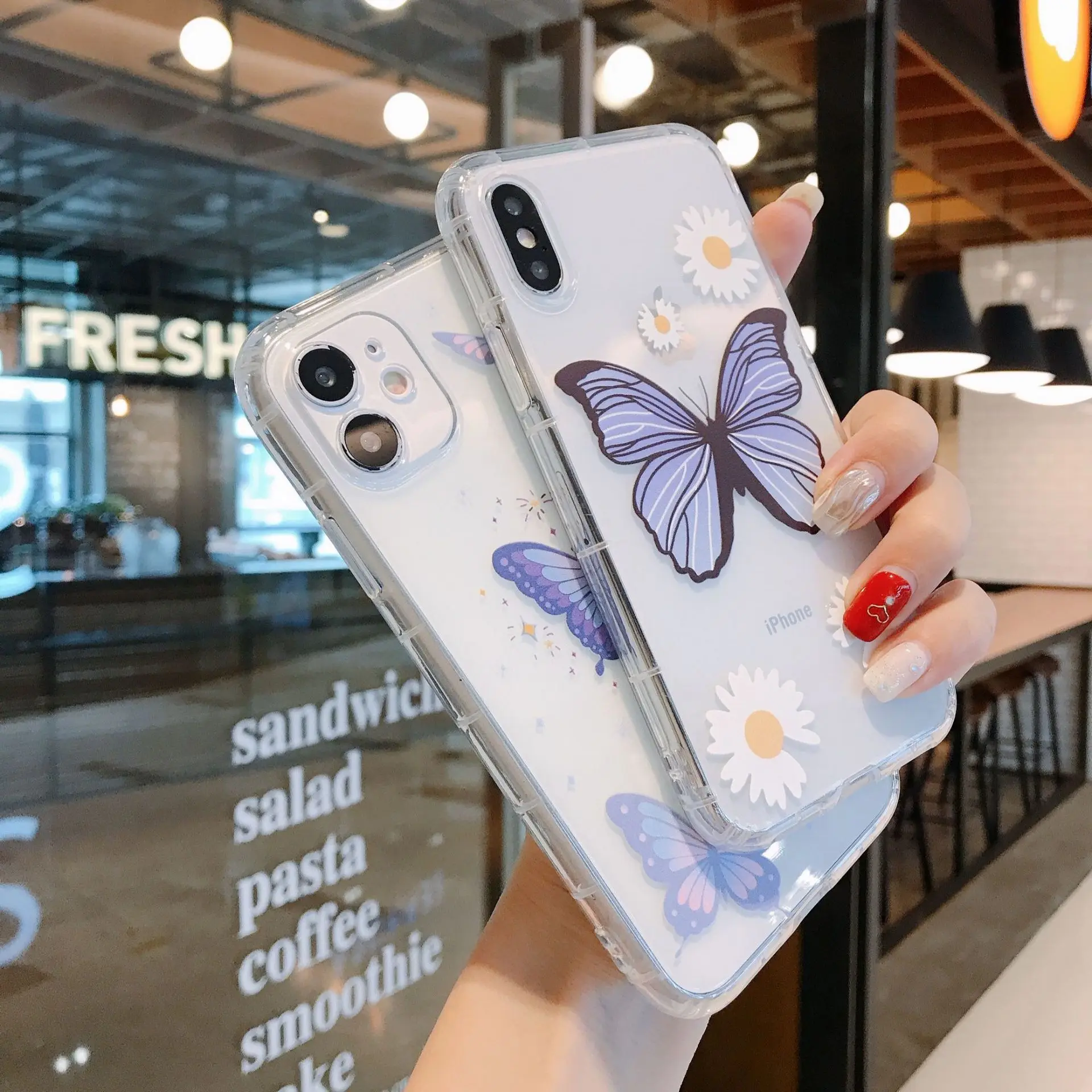 OEM DINSJK0121 Blue Butterfly Aesthetic Phone Case