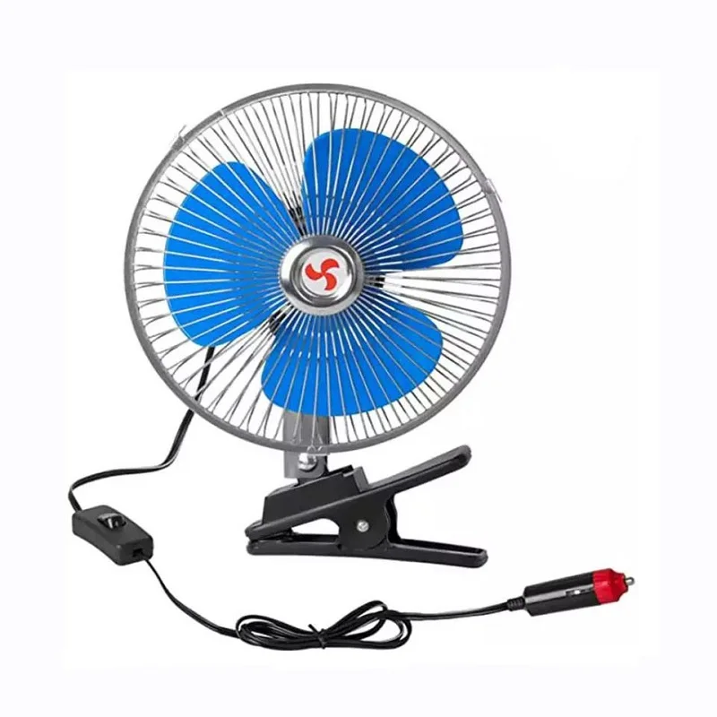 8 дюймов полу-герметичный из нержавеющей стали подключение к автомобильному прикуривателю Портативный 12v 24V воздушного охлаждения автомобиля воздушный вентилятор