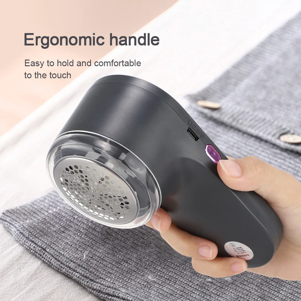 2024 new design electric rechargeable 500mah fabric shaver and lint remover for cloth