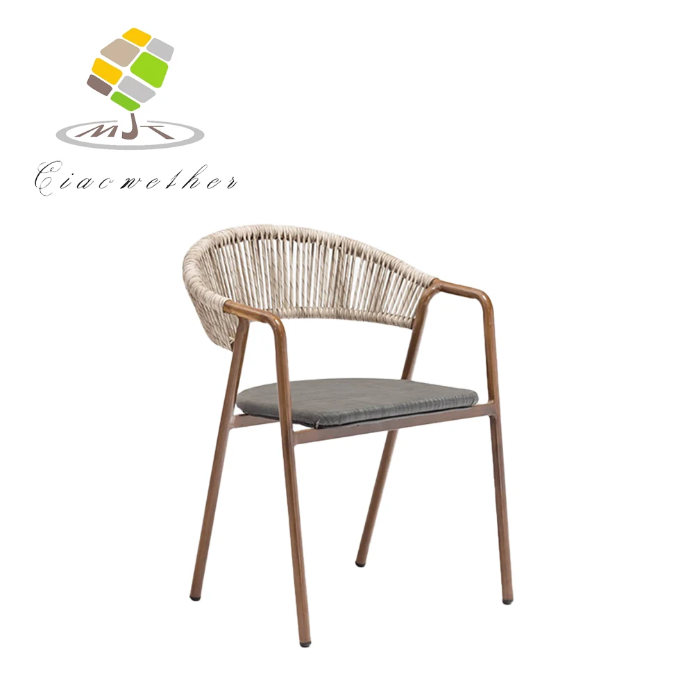 metal and rattan garden chairs