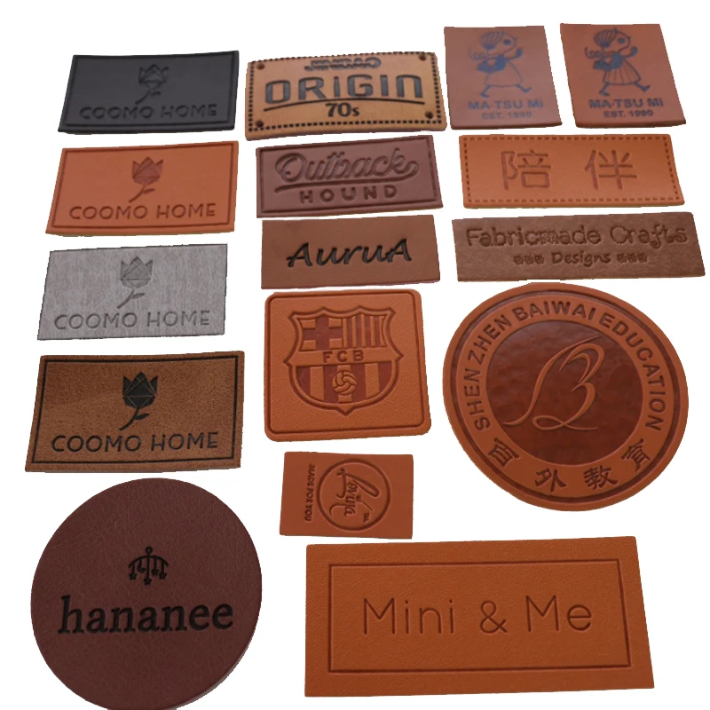 Label Custom Leather Labels Hat with Embroidery Labels New 2121