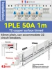 1PLE 50A Cuivre Violet (connexion d'1 mètre pour 22 MCBLE 1P)