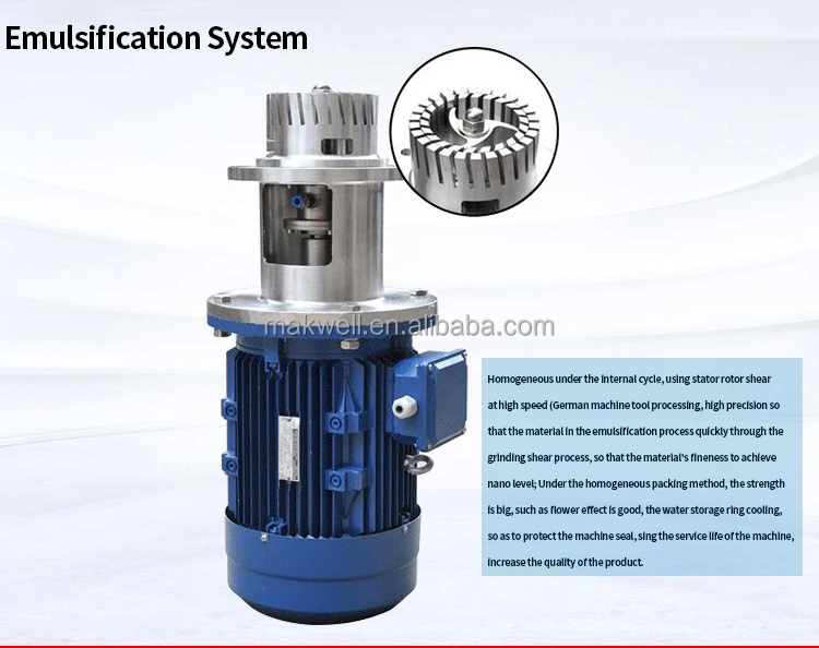Makwell Mayo Mayonnaise Making Emulsifier Homogenizer Making Machine