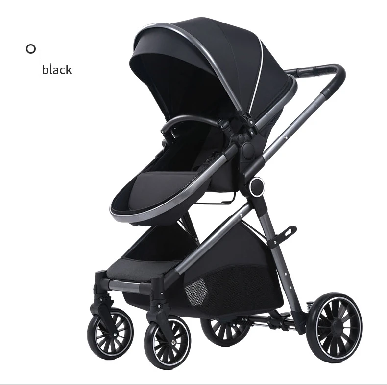 High Quality 2 in 1 Baby Pushchair Stroller Travel System Kinderwagen Easy Folding Kids Wagon Pram with Car Seat