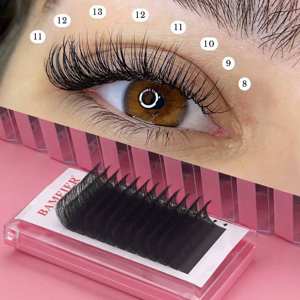 Chocolate Brown Single 005 Classic Lashes Extension Tray Wholesale Brown Eyelash Extension 8962