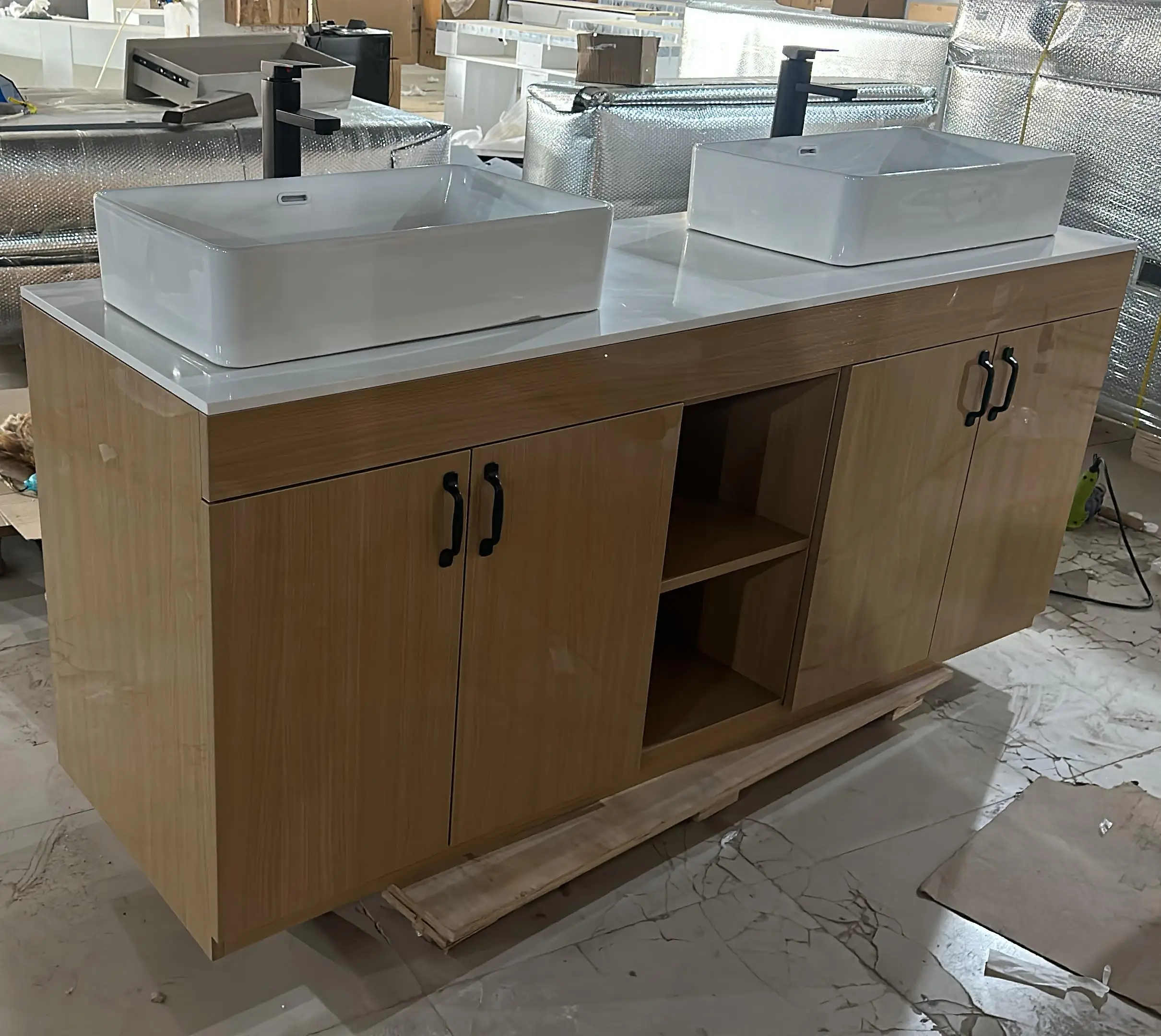 Commercial Stainless Steel Cabinet Combination Cabinet Multi-functional Integrated Cabinet Drawer Storage Cupboard Washing Basin