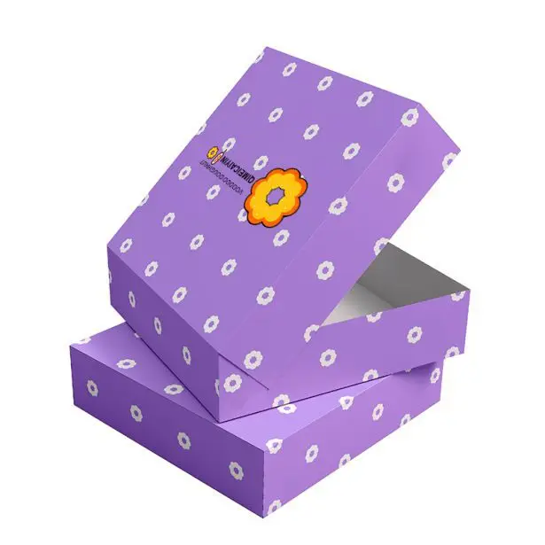 Cardboard Donuts packaging box Food Grade Paper cake Western pastry package Disposable Custom Printing donut box