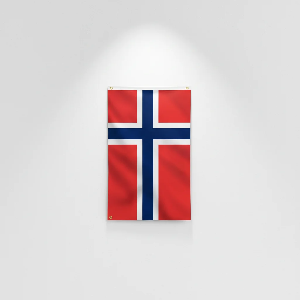 3x5Ft Handmade Promotional Norway Flag Pennant Banner Polyester Fabric Single Double Sides Brass Grommets Outdoor/Indoor Decor