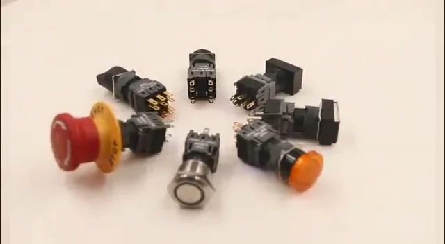 19mm 22mm Flat Round Head 3no3nc Momentary Latching Stainless Steel ...