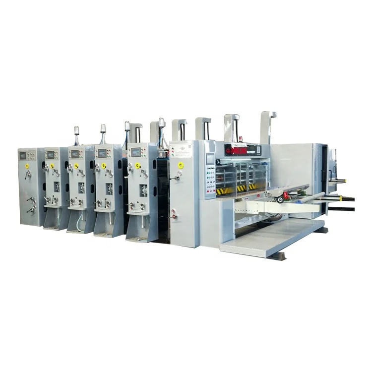 Newest 4 Colors Flexo Printer Corrugated Packaging Machine