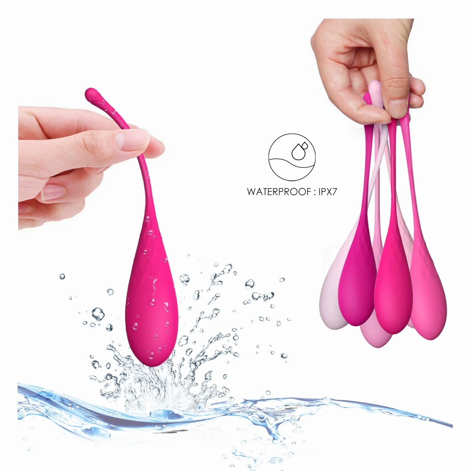 Female Pelvic Floor Muscle Repair Trainer Postpartum Sex Supply Six-piece Vaginal Dumbbell Shrink Kegel Ball Trainer