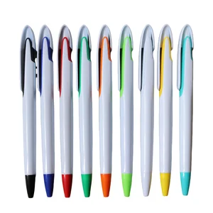 Custom Promotional Very Cheap logo Ball Pen with logo Click Plastic Gift Ballpoint Pens