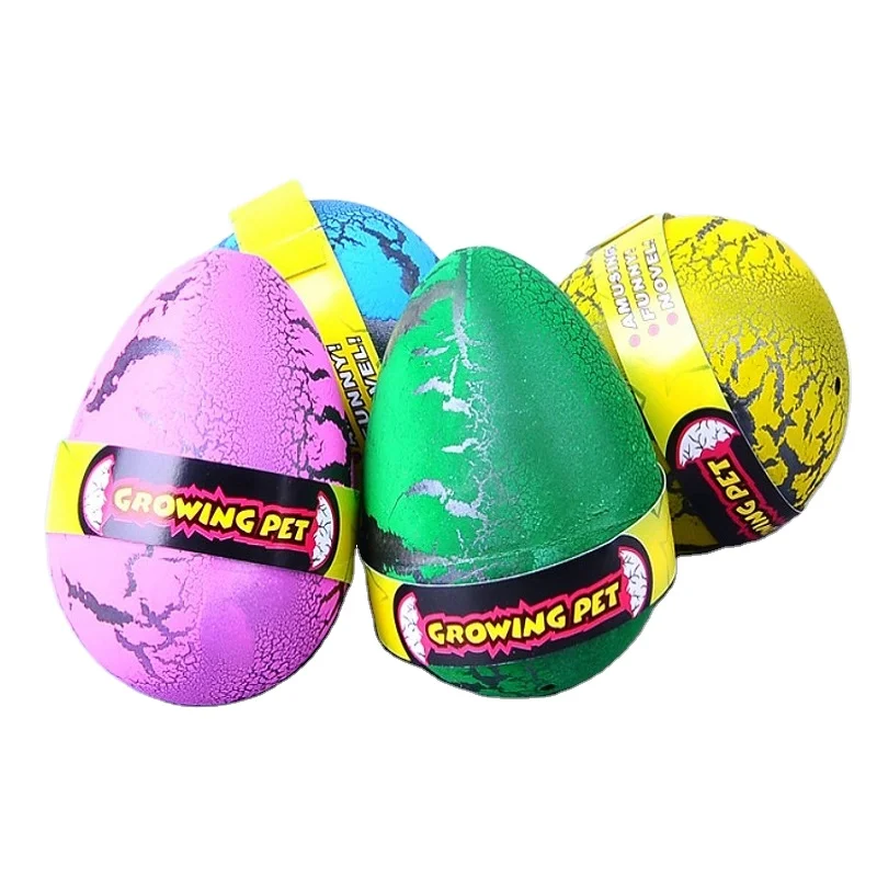 
 12 шт./кор. смешные дети Детская большая Яйца динозавра детские игрушки для расширения воды инкубационных яиц в виде животного, детская игрушка  