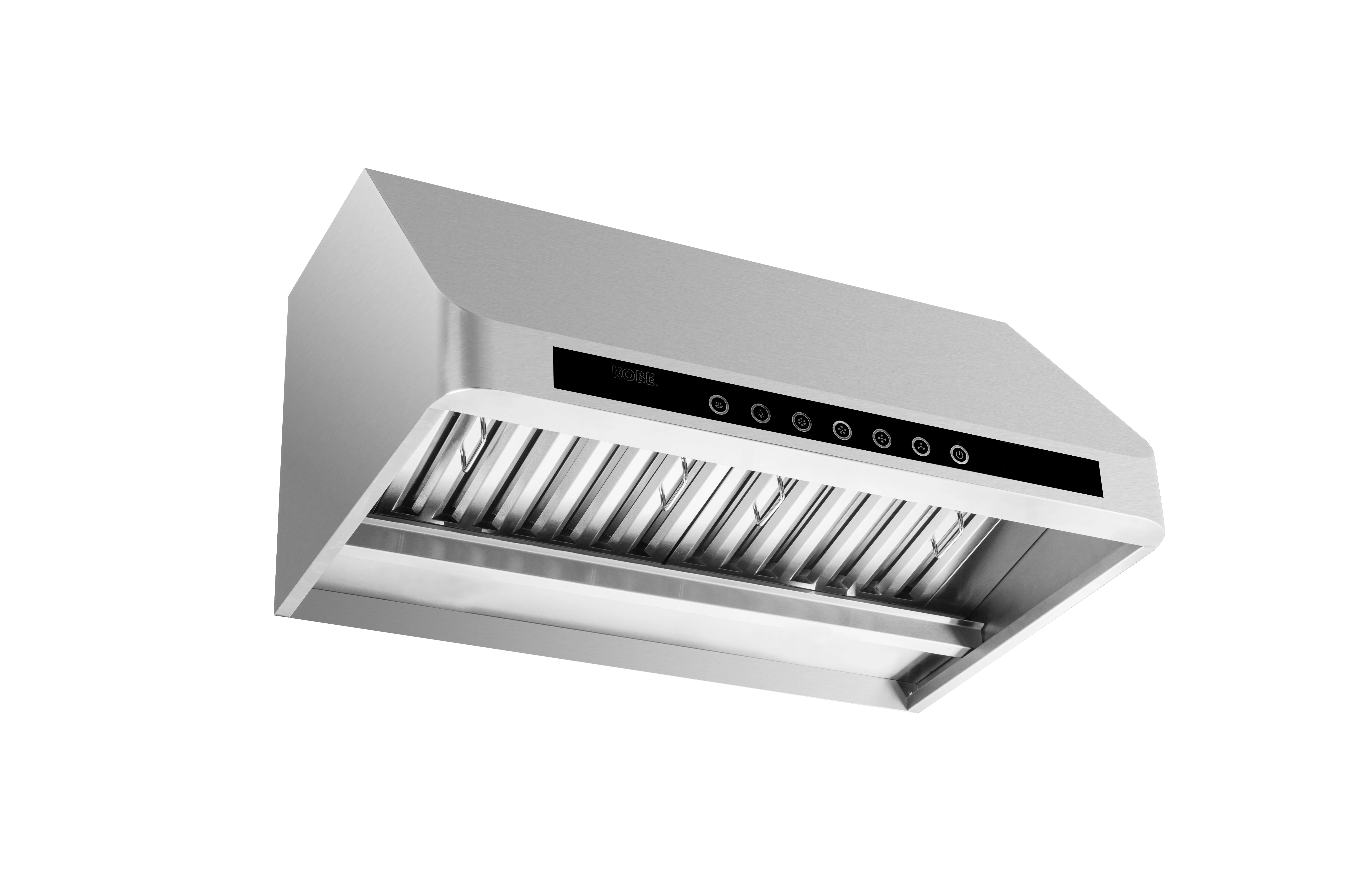 Stainless Steel Electric Range Hood for Household Use Slim Vented Installation Baffle Filter LED Glass Cooker Hood Accessories details