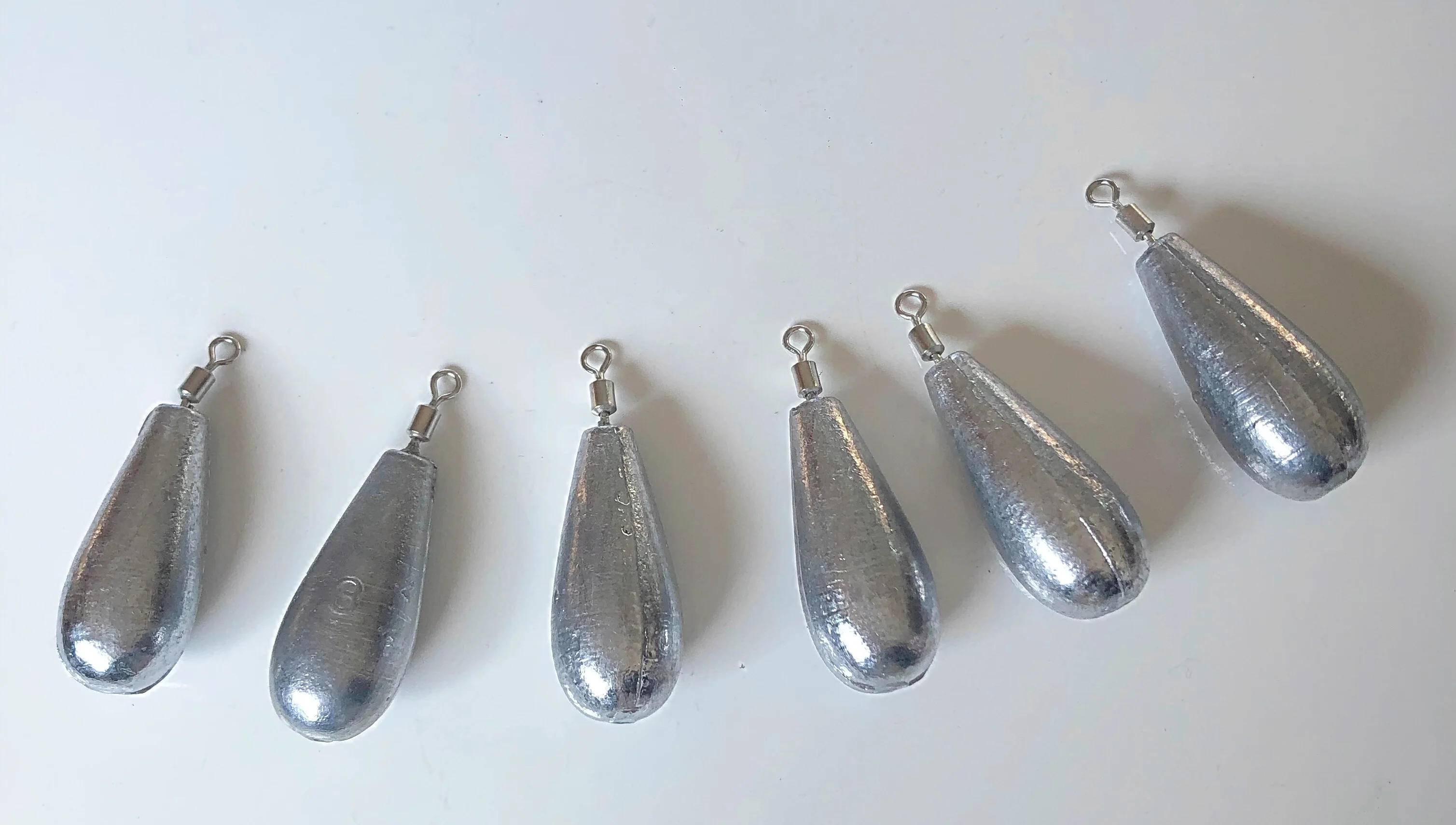 Wholesale Bomb Shape Sinker With Swivel Fishing Lead Weight Die Casting