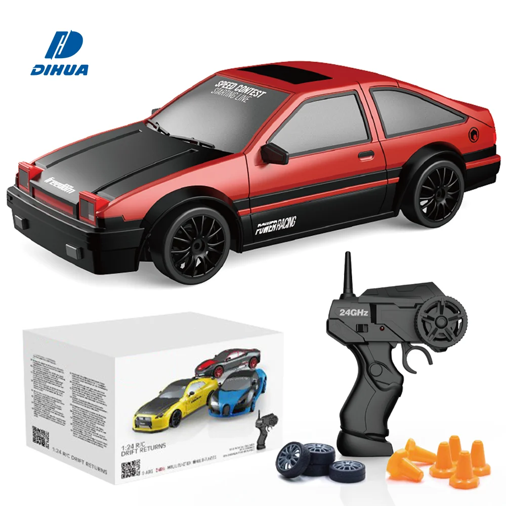 RCカー 1/24 ラジコンカー 4WD ドリフト 2.4GHz ライト付き 最大時速