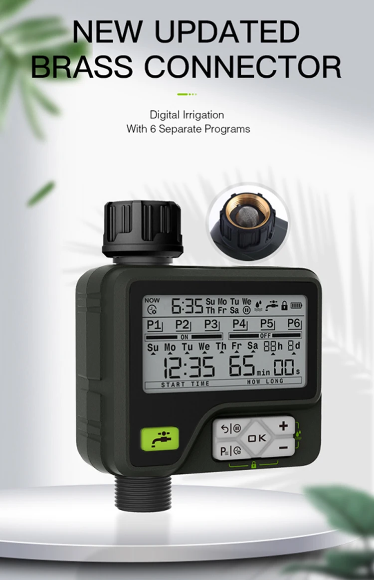 Automatic Super Timing System LCD Electronic Home Garden Irrigation Water Timer