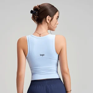 Women's Basic Quick Dry Yoga Pilates Tights Breathable Sleeveless Running Tops New Gym Fitness Yoga Classic Tank Top for Women