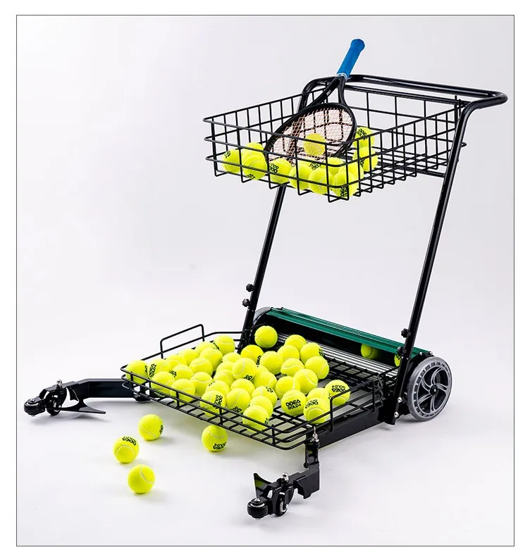 chariot de tennis portable pour l'enseignement du tennis