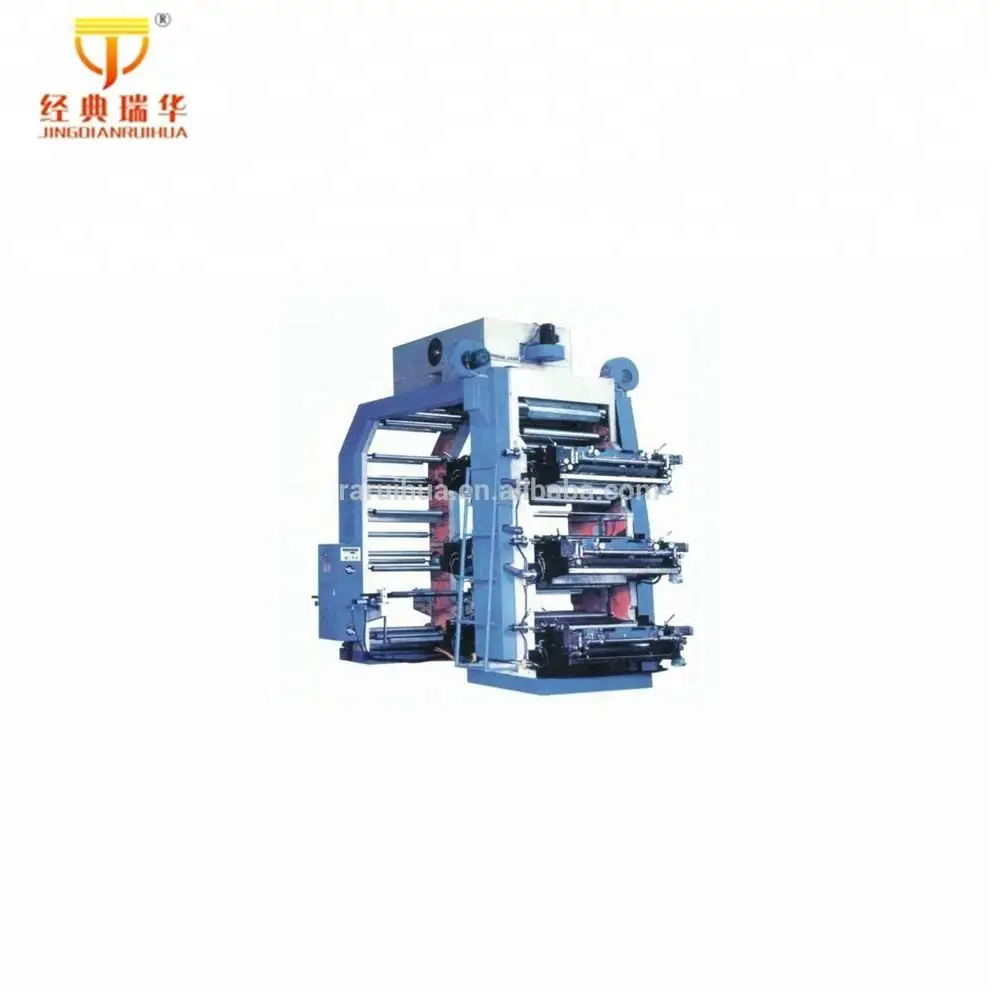 CMYK Full Colour Plastic HDPE Bag Paper Bag Label Plastic Bag Flexographic Printers Machine