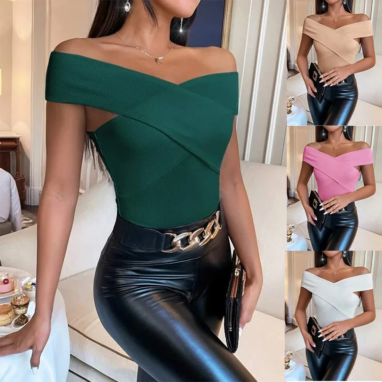 low cut off the shoulder top