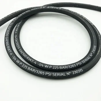 OEM SAE100R1 R2 4SH High Pressure 3/8 Inch Synthetic Rubber Hydraulic Oil Water Hose for Car Wash Custom Cutting Service