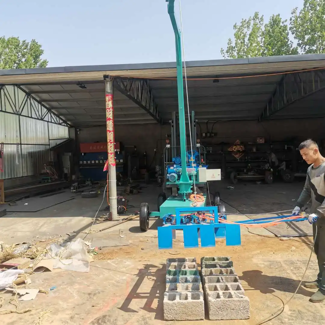 Automatic  Concrete Block Stacking Machine Brick Palletizer Bricks Making Machine Block Cuber Machine