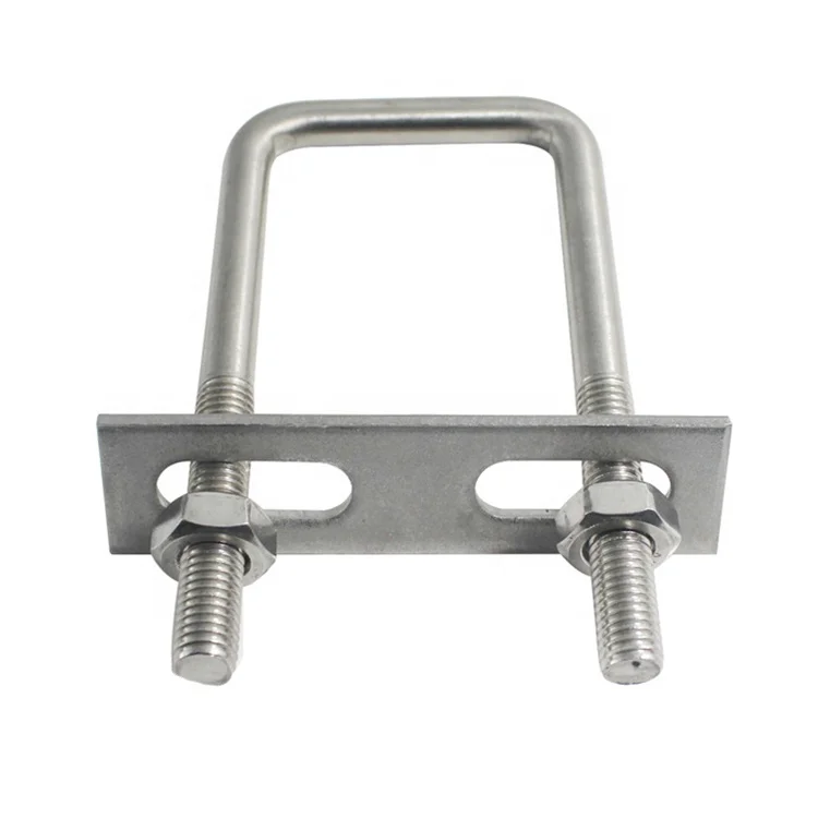 M10 M12 U Bolt 304 Stainless Steel Fillet U-clip With Baffle Nut  Combination Buckle U-shaped Screw Pipe Clamp 2 inch Clamp - AliExpress 13 金属製丸型Uボルト、 304 Stainless Steel M12 U-Bolt Right Angle Pipe Clamp S