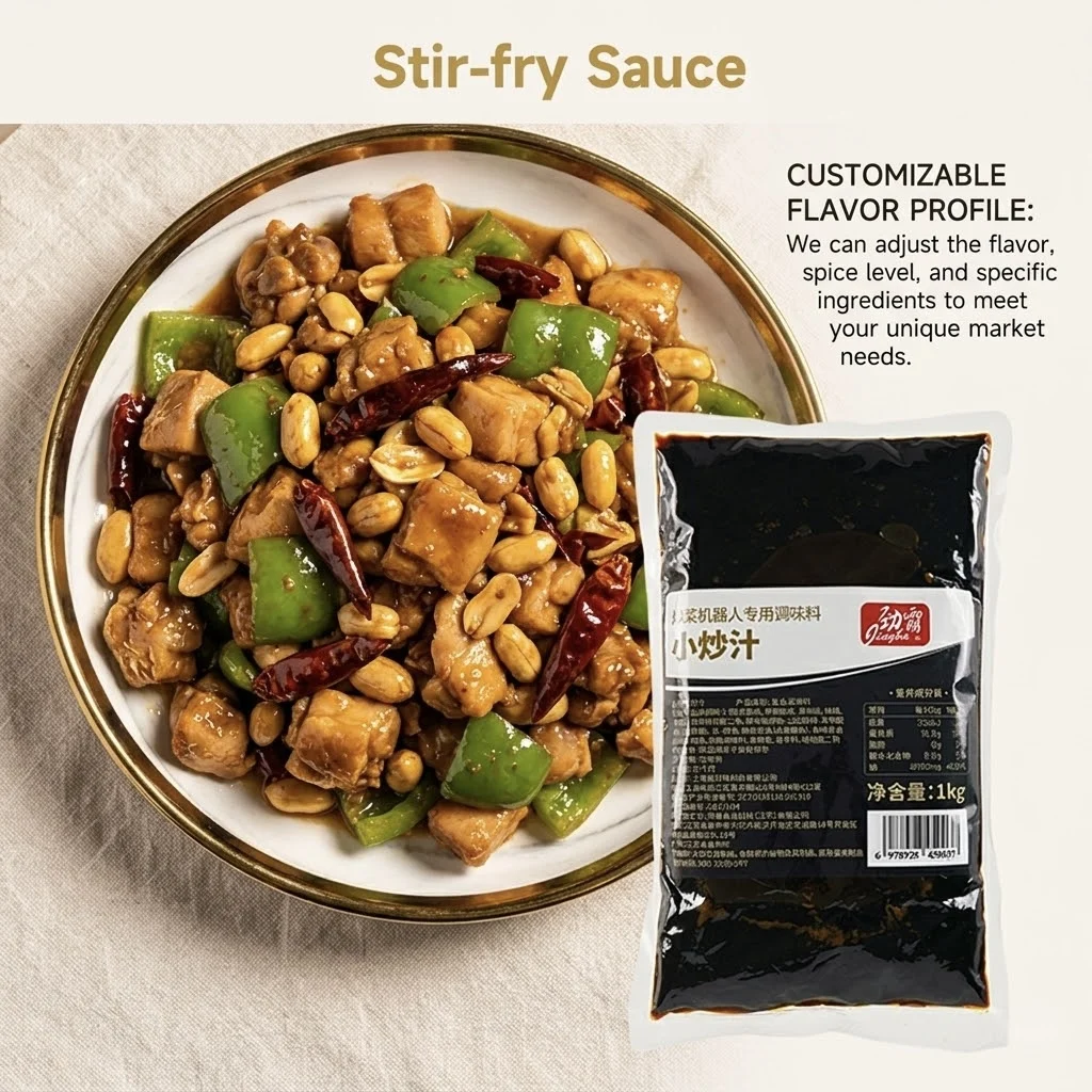 Salsa versatile personalizzabile per saltare in padella, regolazione del gusto su misura per soddisfare esigenze specifiche