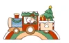 Pont de train rouge