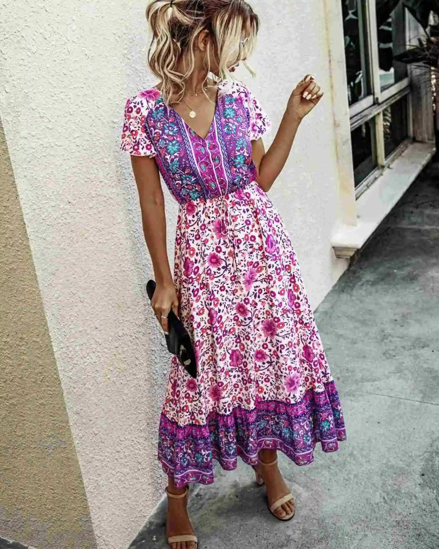 rayon boho dresses