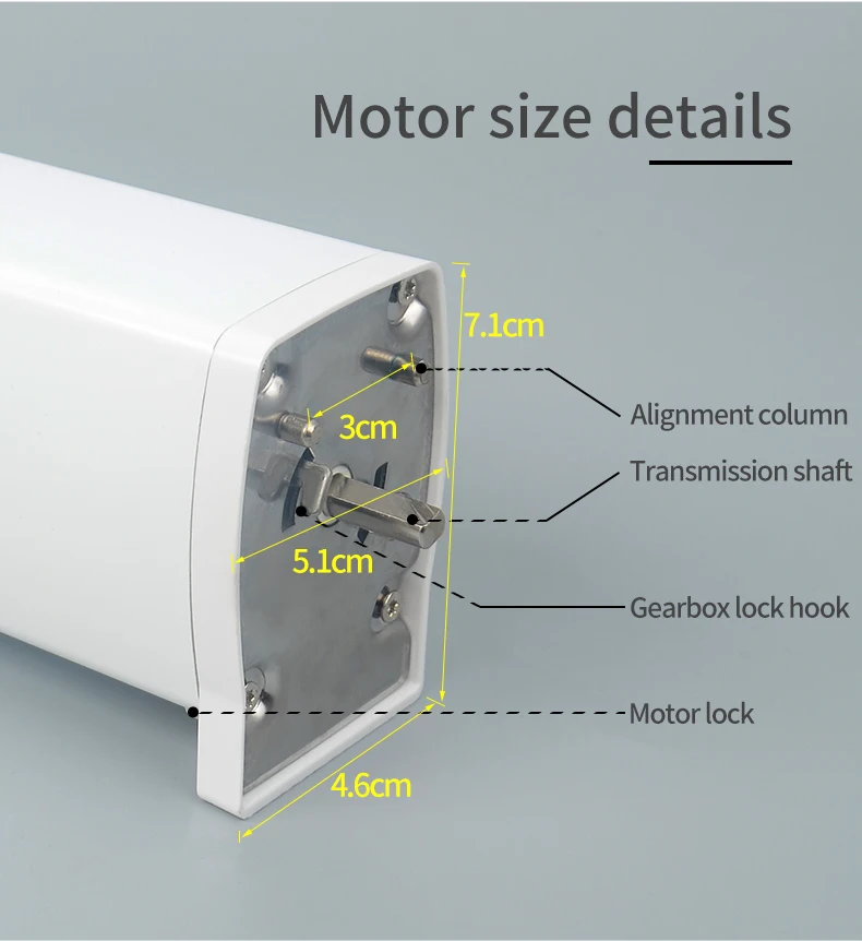 Wireless Control Electric Smart Motorized Curtain Motor for Automation System