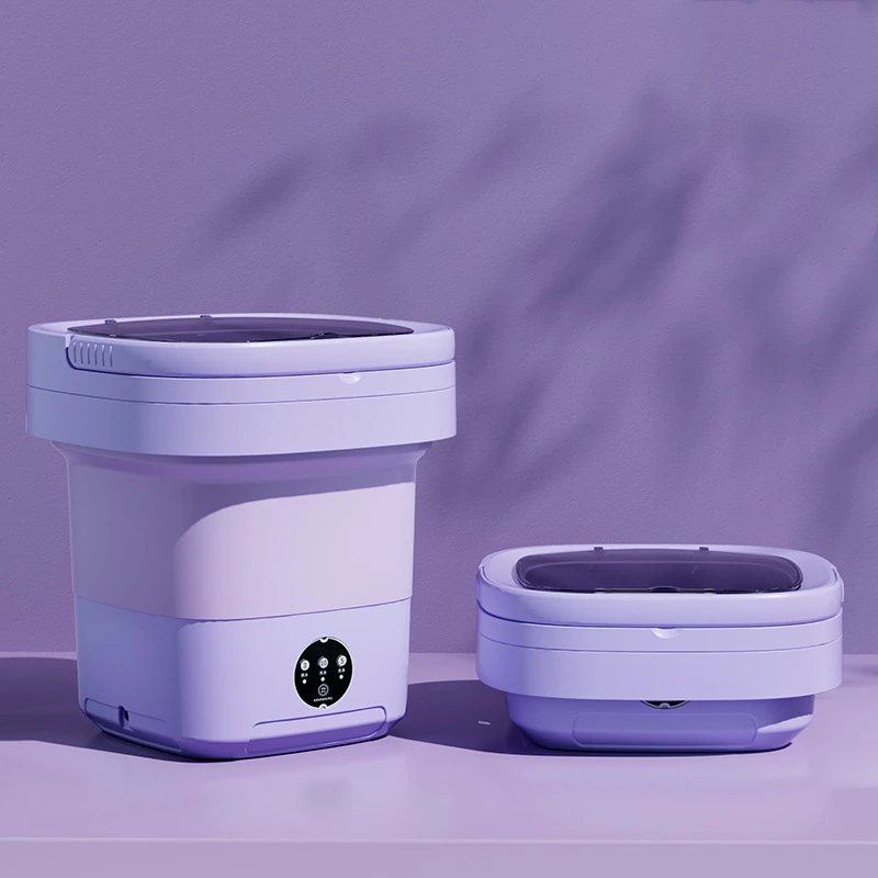 11L Mini Folding Electric Plastic Washing Machine Powerful