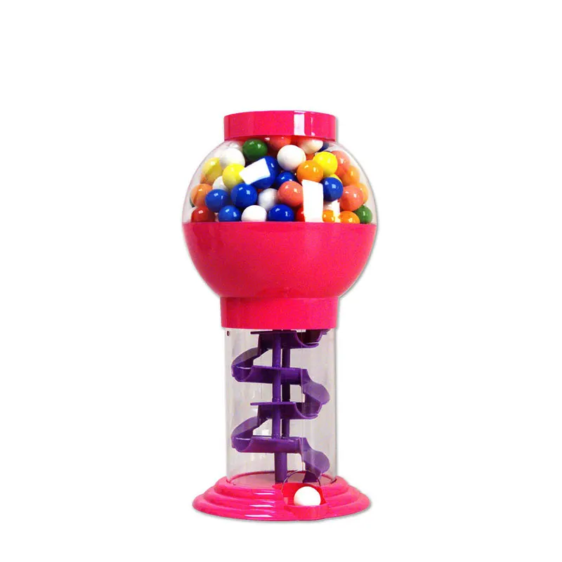 Mini  Vintage Plastic Small Gumball Machine Chewing Gum Dispenser Candy Toy Vending Machine for Kids