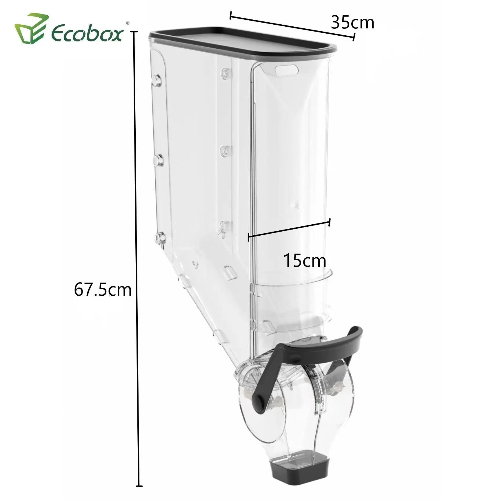 Ecobox New Item Wall Mounted Cereal Dry Bulk Food Gravity Snacks ...