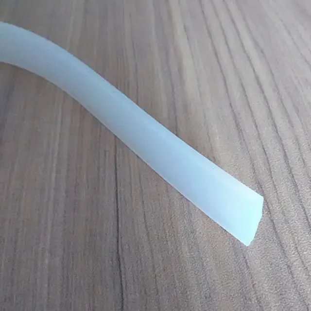High Temperature Resistance Foam Sponge Profile Rubber Strip or Solid Rectangle Silicone Strip for Fabric Light Boxes
